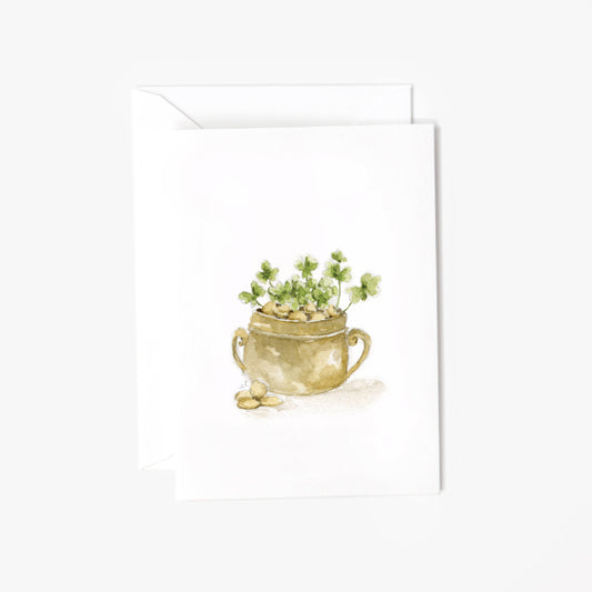 pot of gold mini enclosure notecard