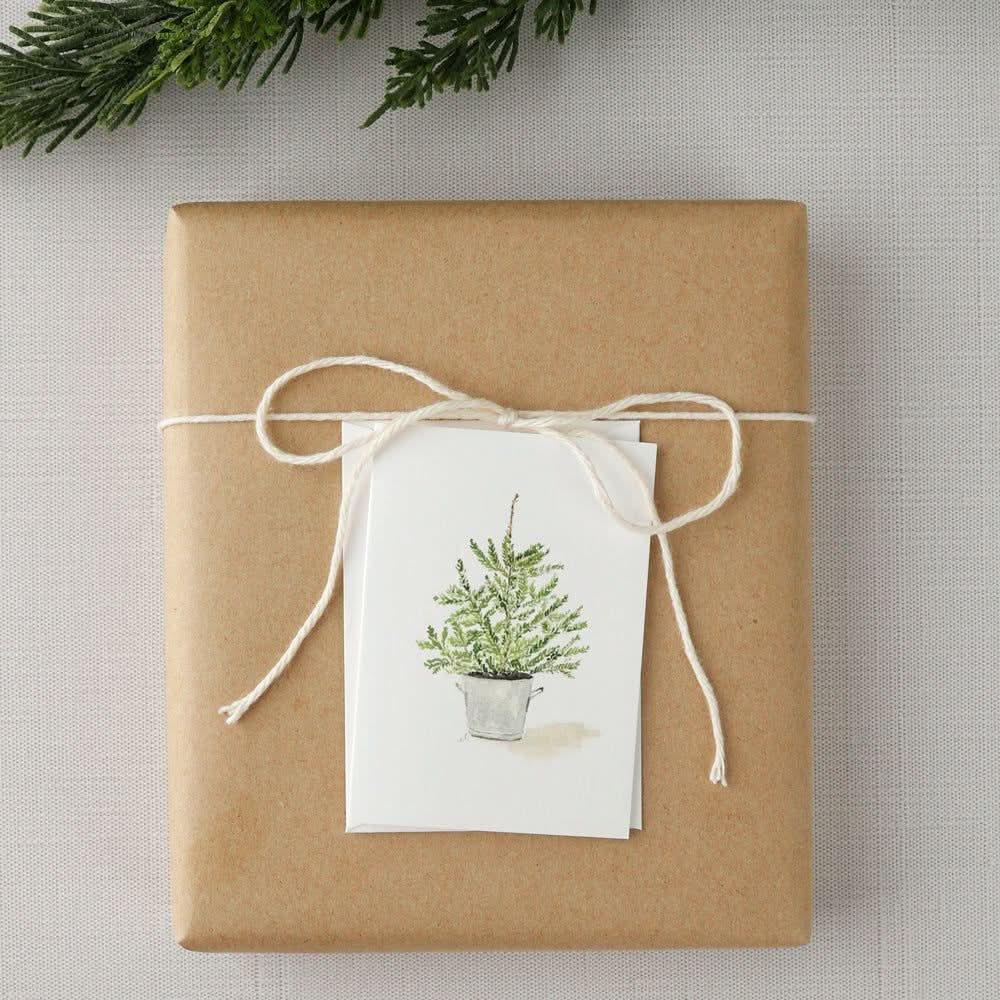 potted tree mini notecard - emily lex studio