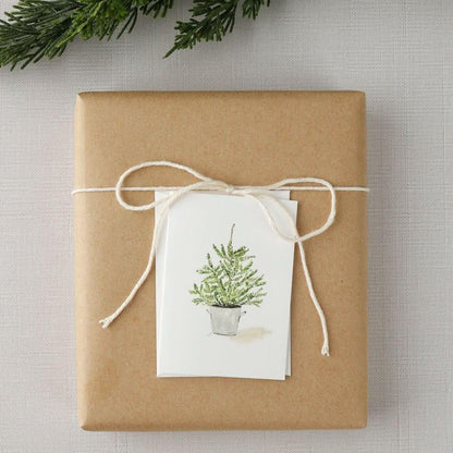 potted tree mini notecard - emily lex studio