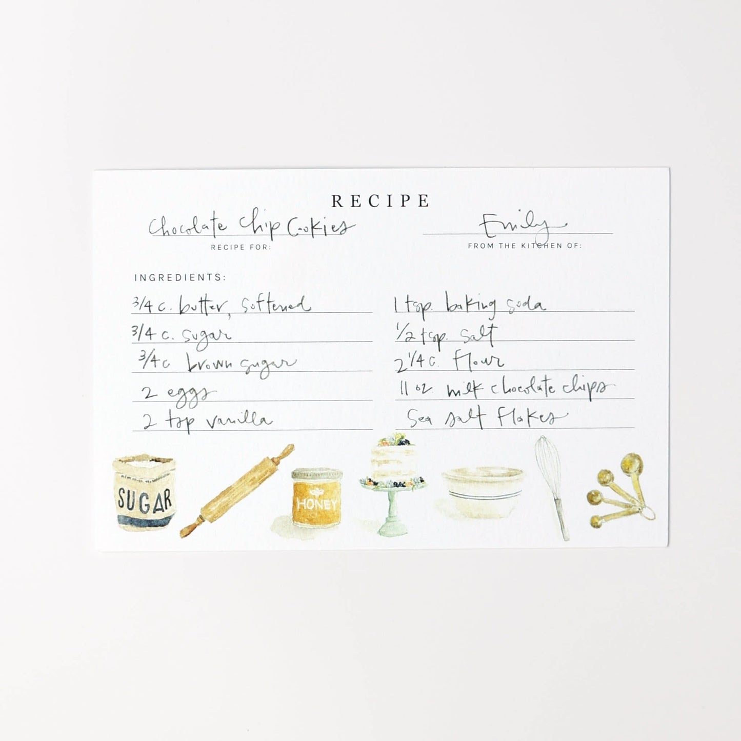 baking recipe cards - emily lex studio