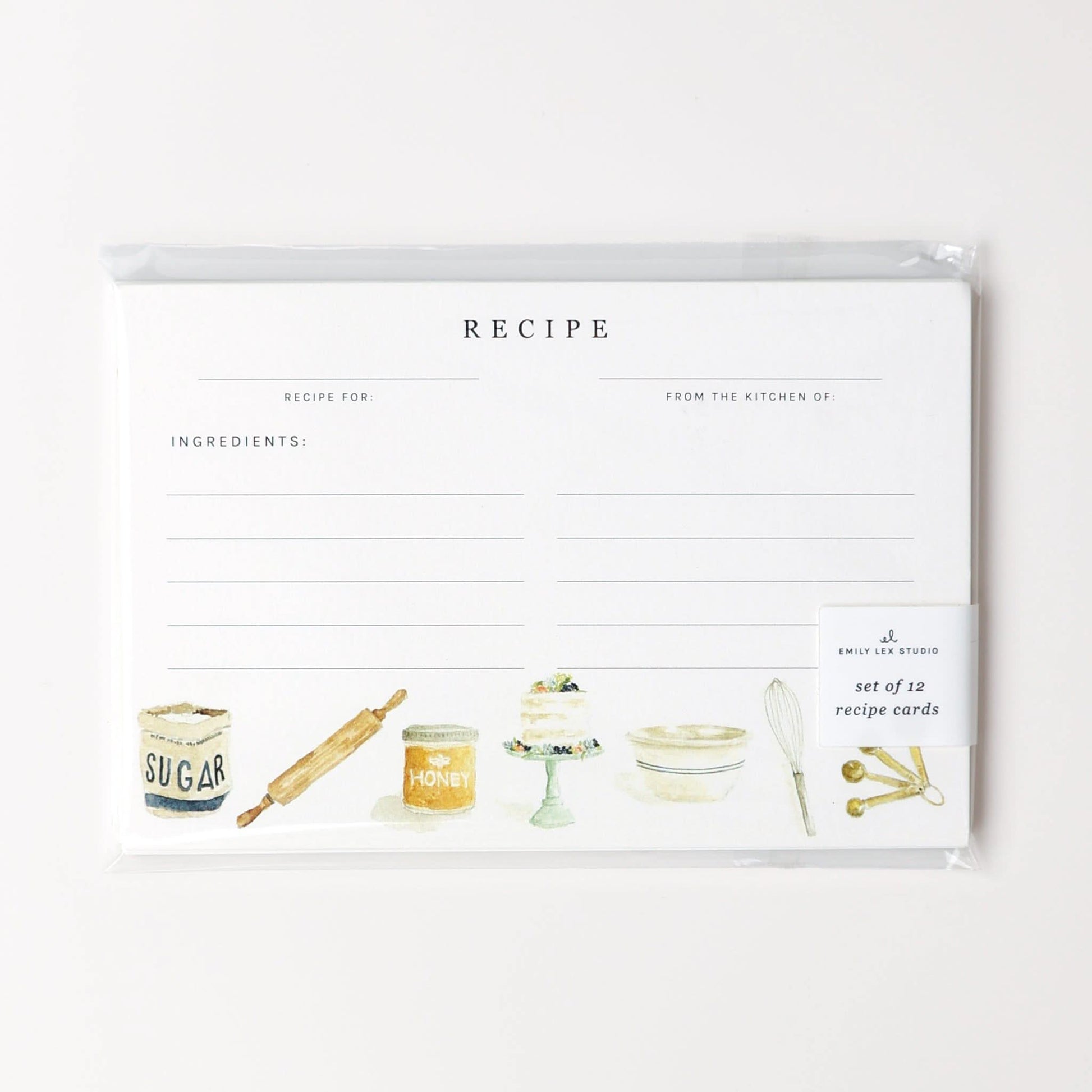 baking recipe cards - emily lex studio