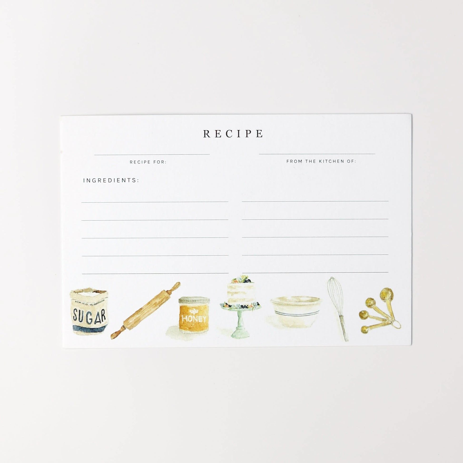 baking recipe cards - emily lex studio