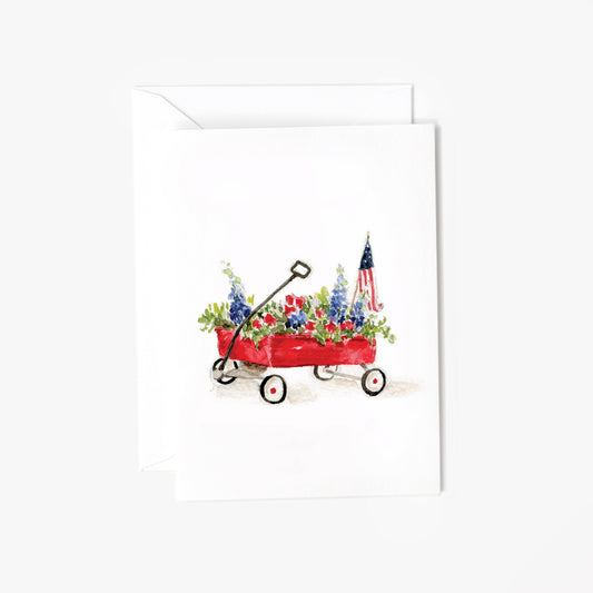 red wagon mini enclosure notecard