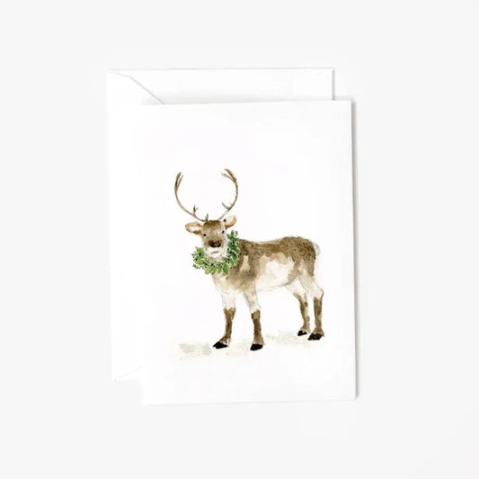 reindeer mini enclosure notecard