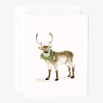 evergreen christmas notecard set