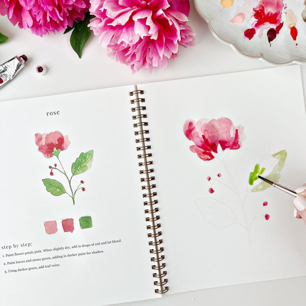 Watercolor Workbook: Flowers, Feathers, and Animal Friends – Paige Tate and  Co.