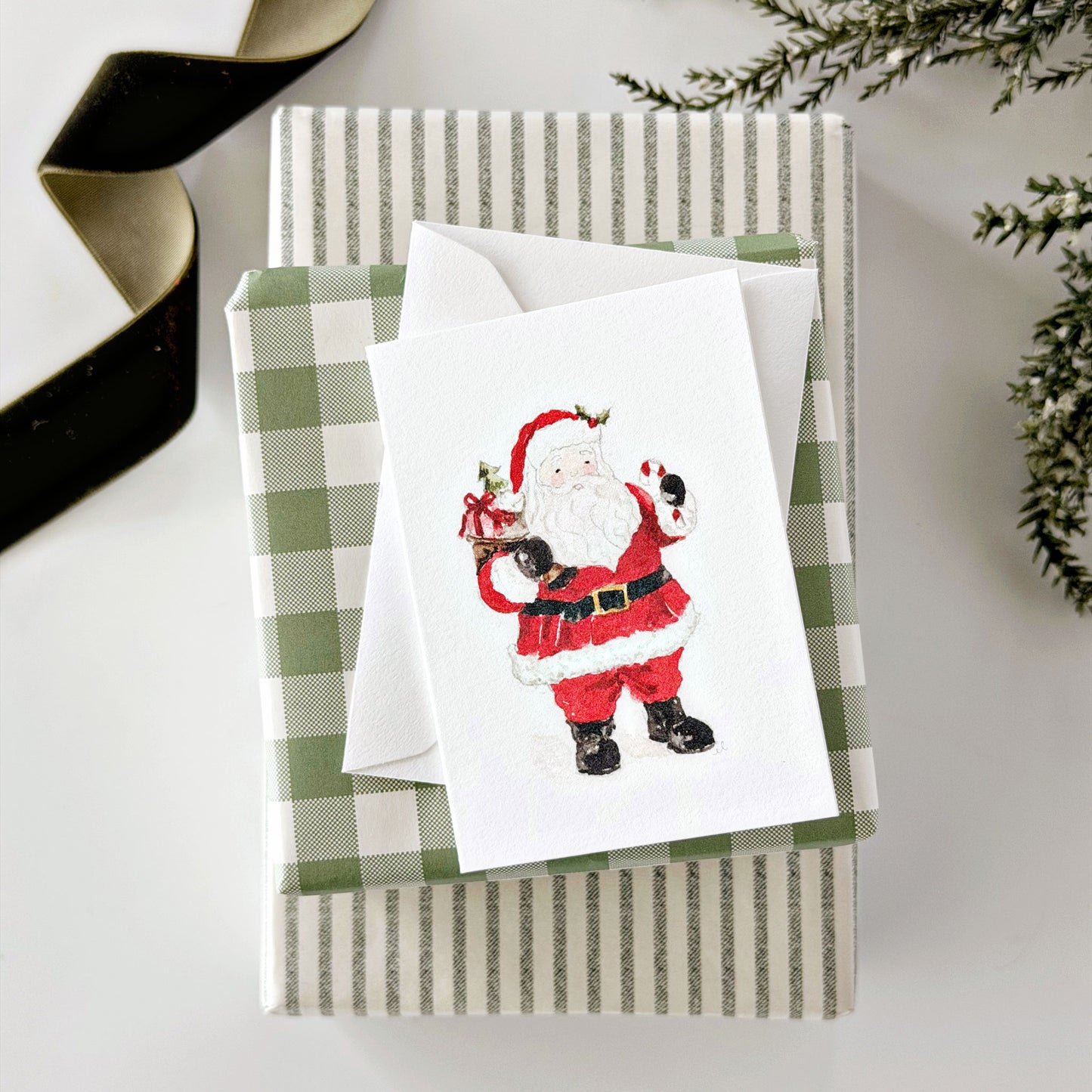 santa mini enclosure notecard