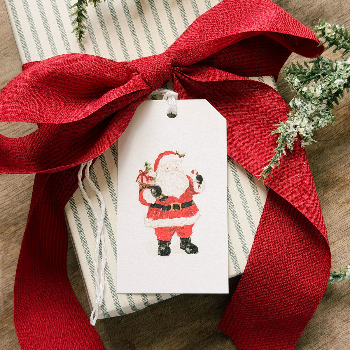 assorted classic christmas gift tags
