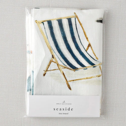 seaside tea towel - emily lex studio