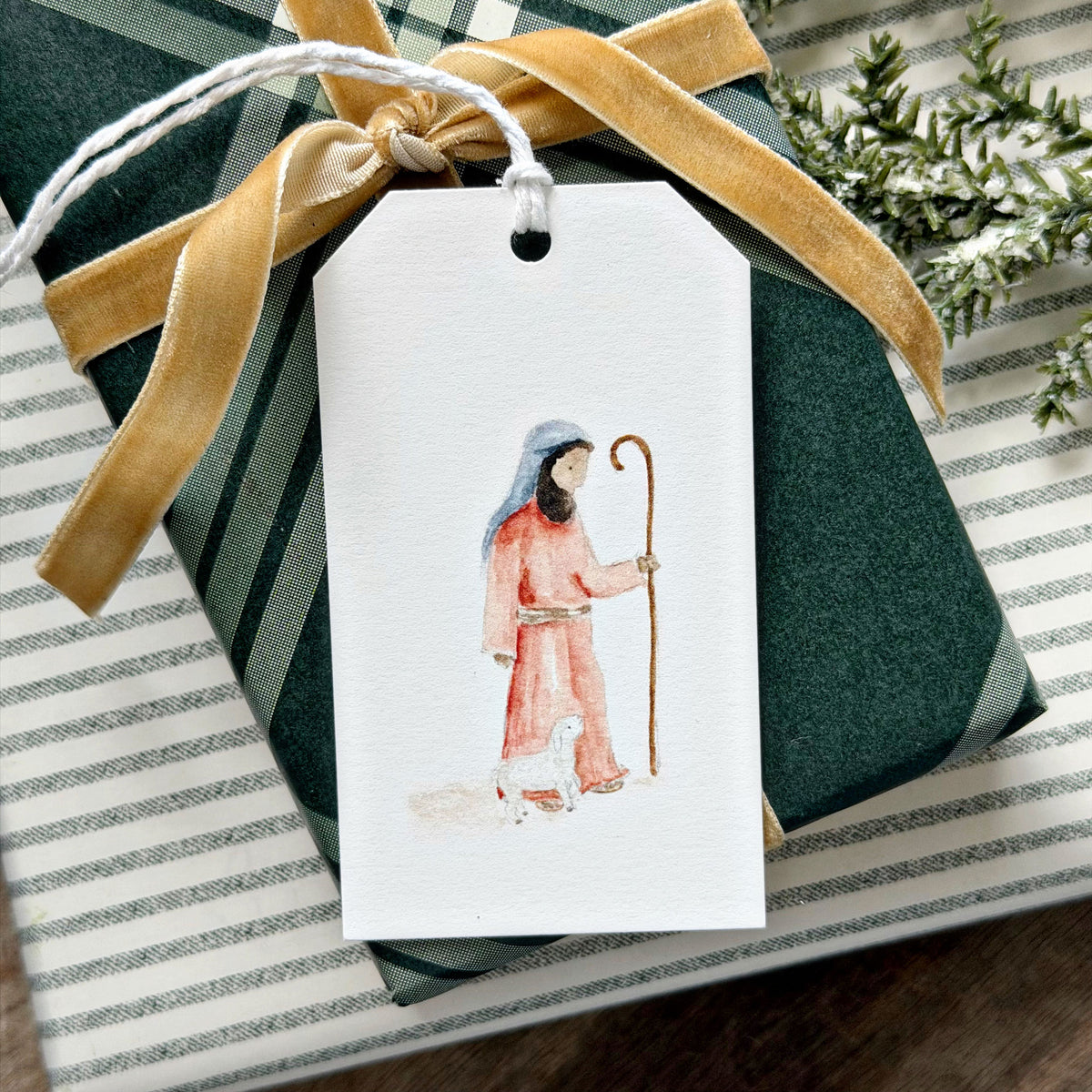 assorted nativity gift tags