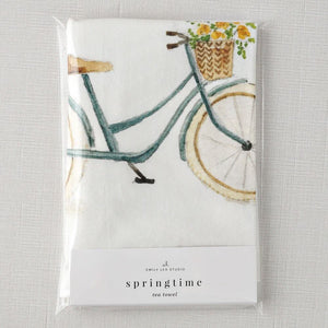 springtime tea towel