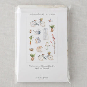 springtime tea towel