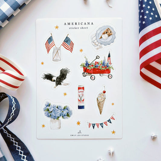 americana sticker sheets