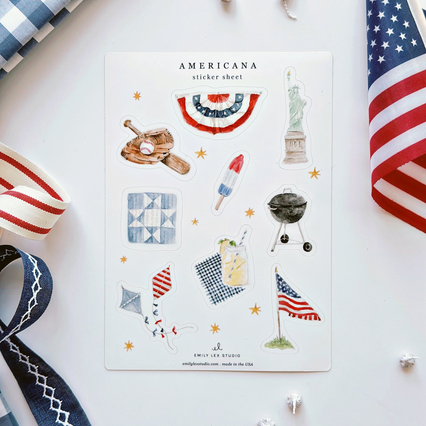americana sticker sheets