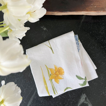 garden flowers tea towel - emily lex studio