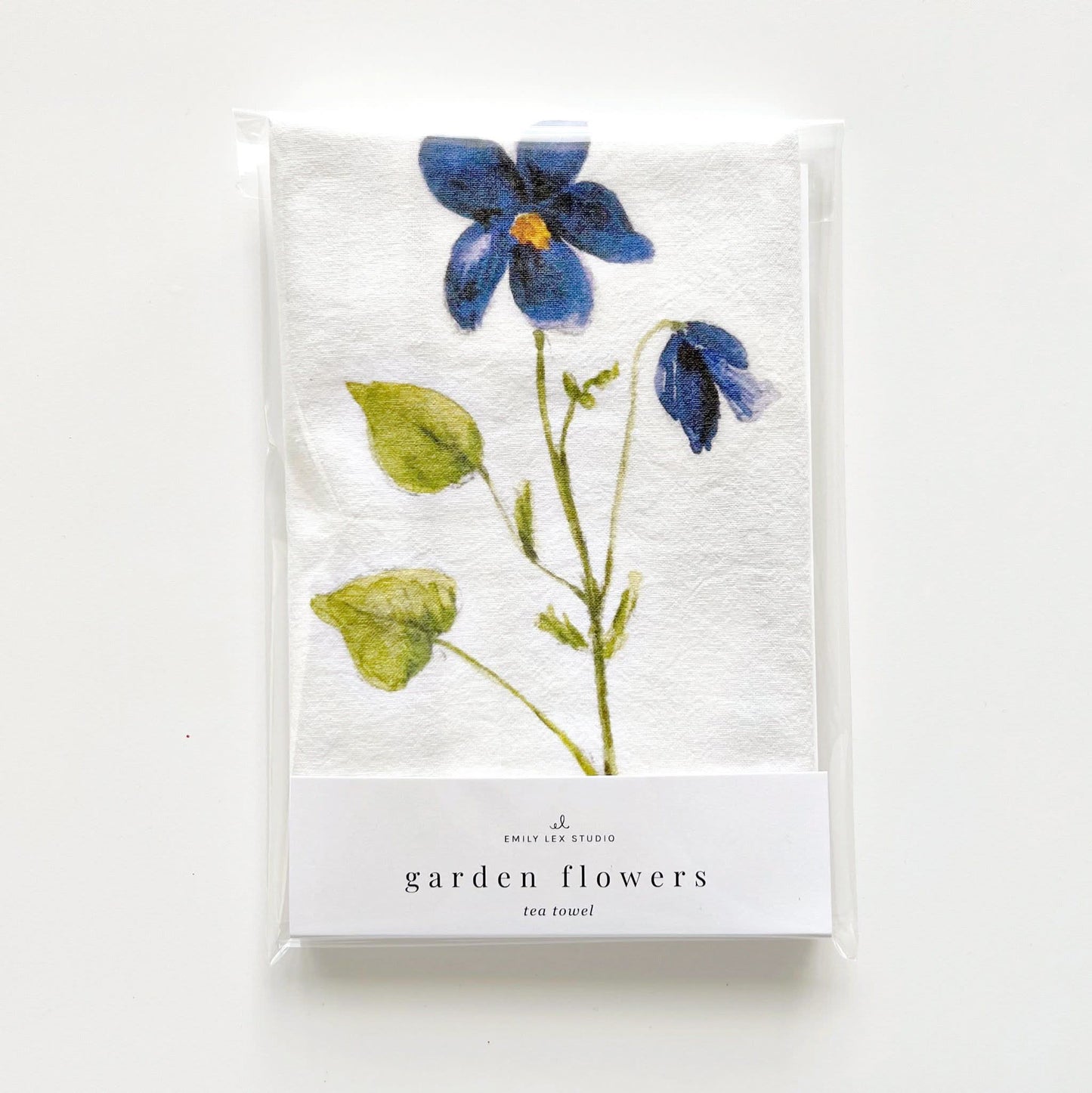 garden flowers tea towel - emily lex studio