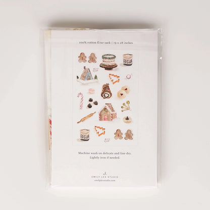 christmas sweets tea towel - emily lex studio