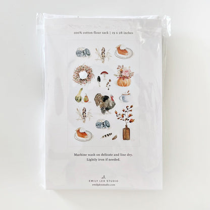 thanksgiving tea towel