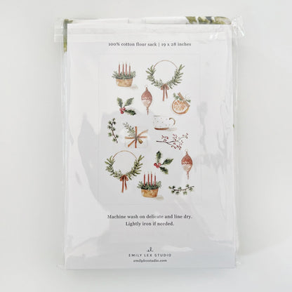 yuletide tea towel