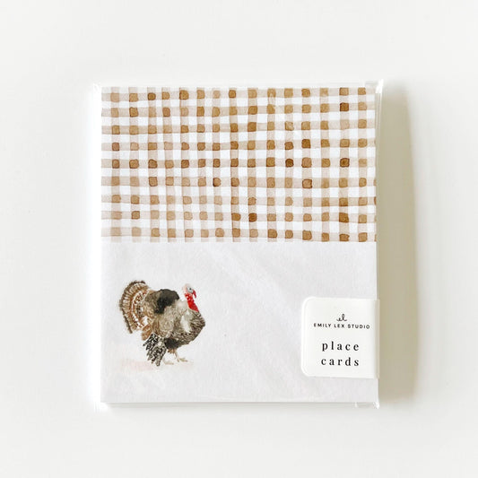 turkey place cards - emily lex studio - place card