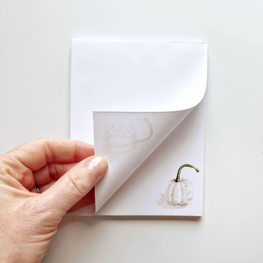 white pumpkin everyday notepad