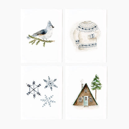 winter notecard set