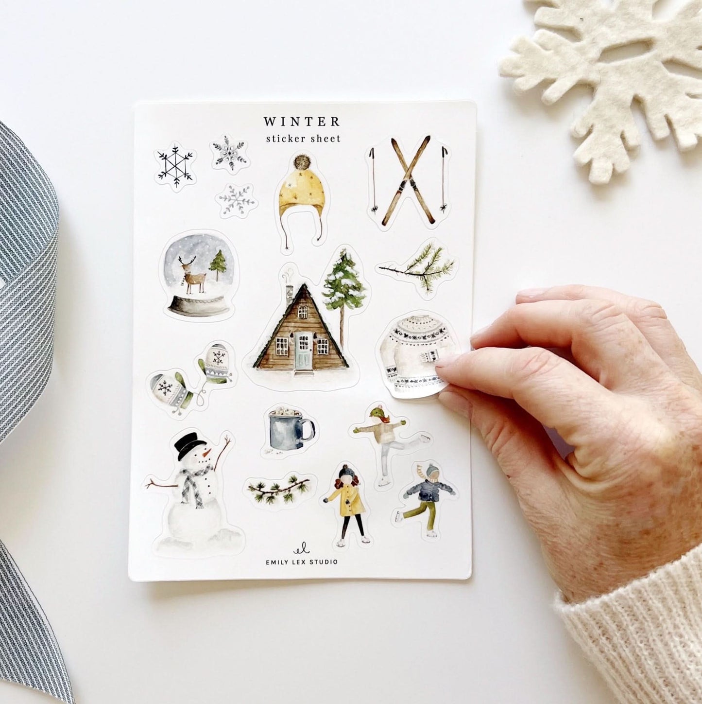 winter sticker sheets