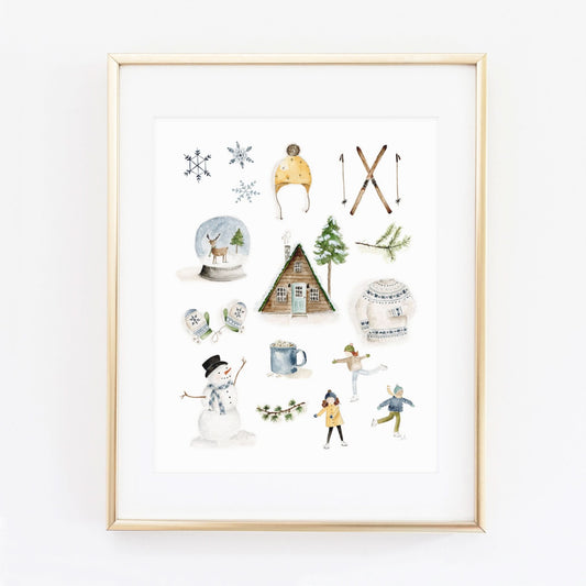 winter art print