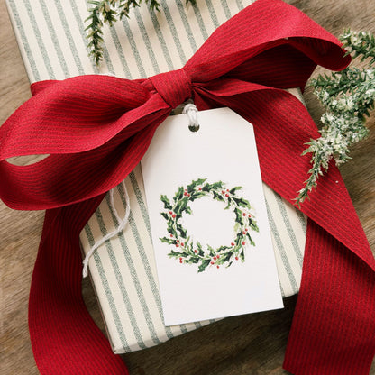 assorted classic christmas gift tags
