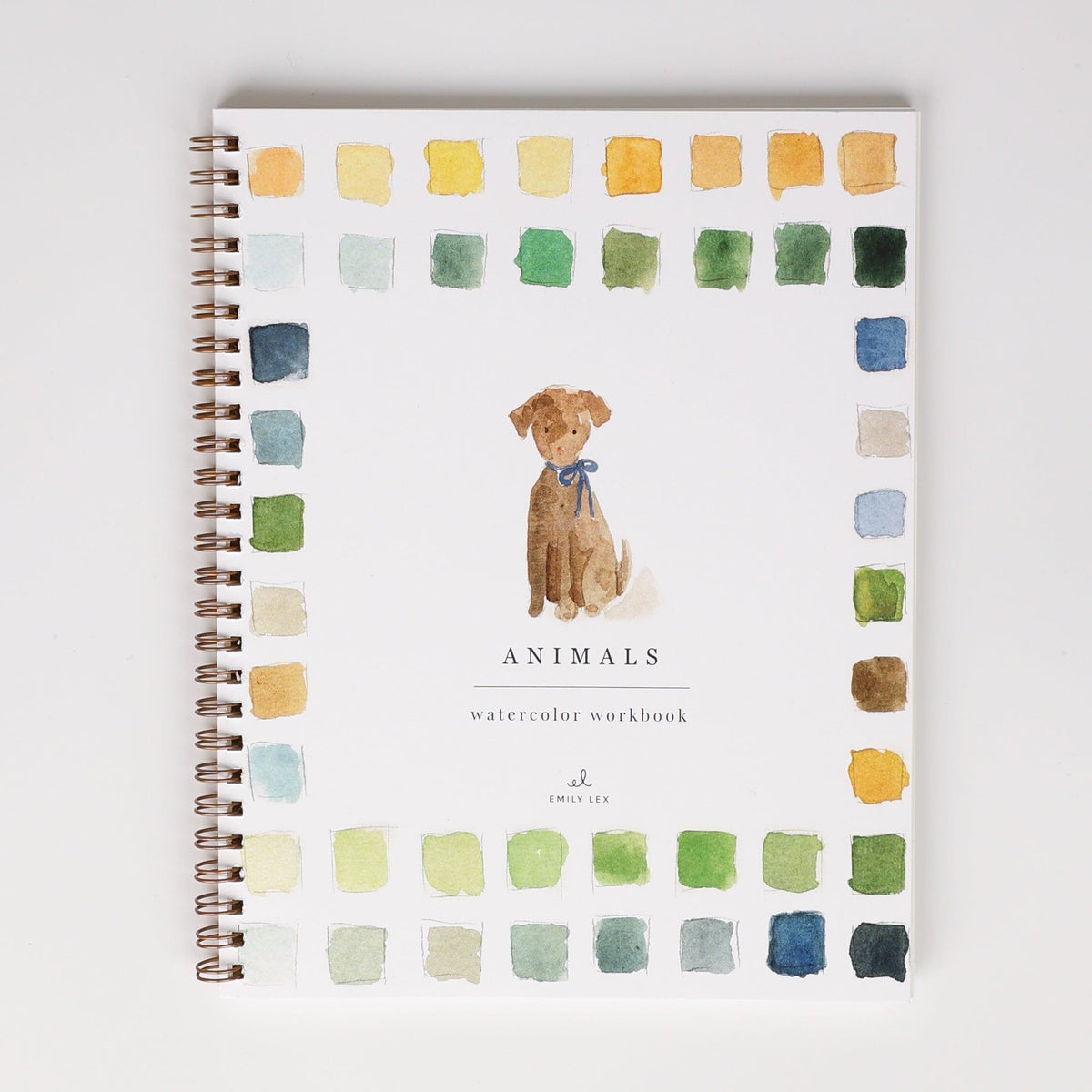 emily lex Watercolor Workbook Animals - Antiquaria
