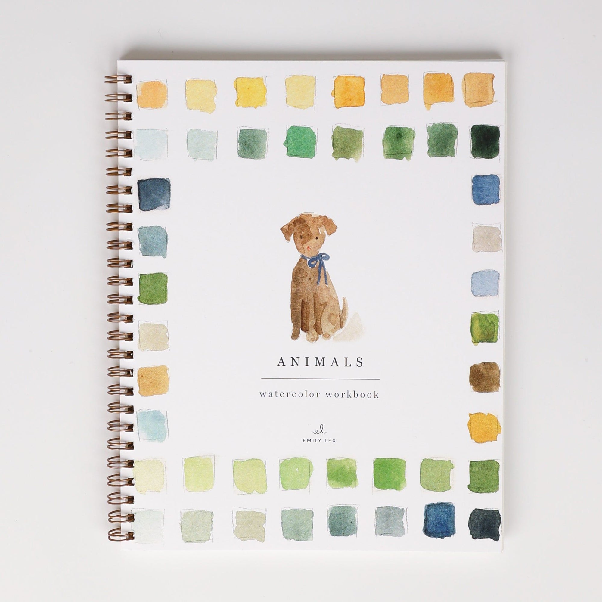 animals watercolor workbook - emily lex studio