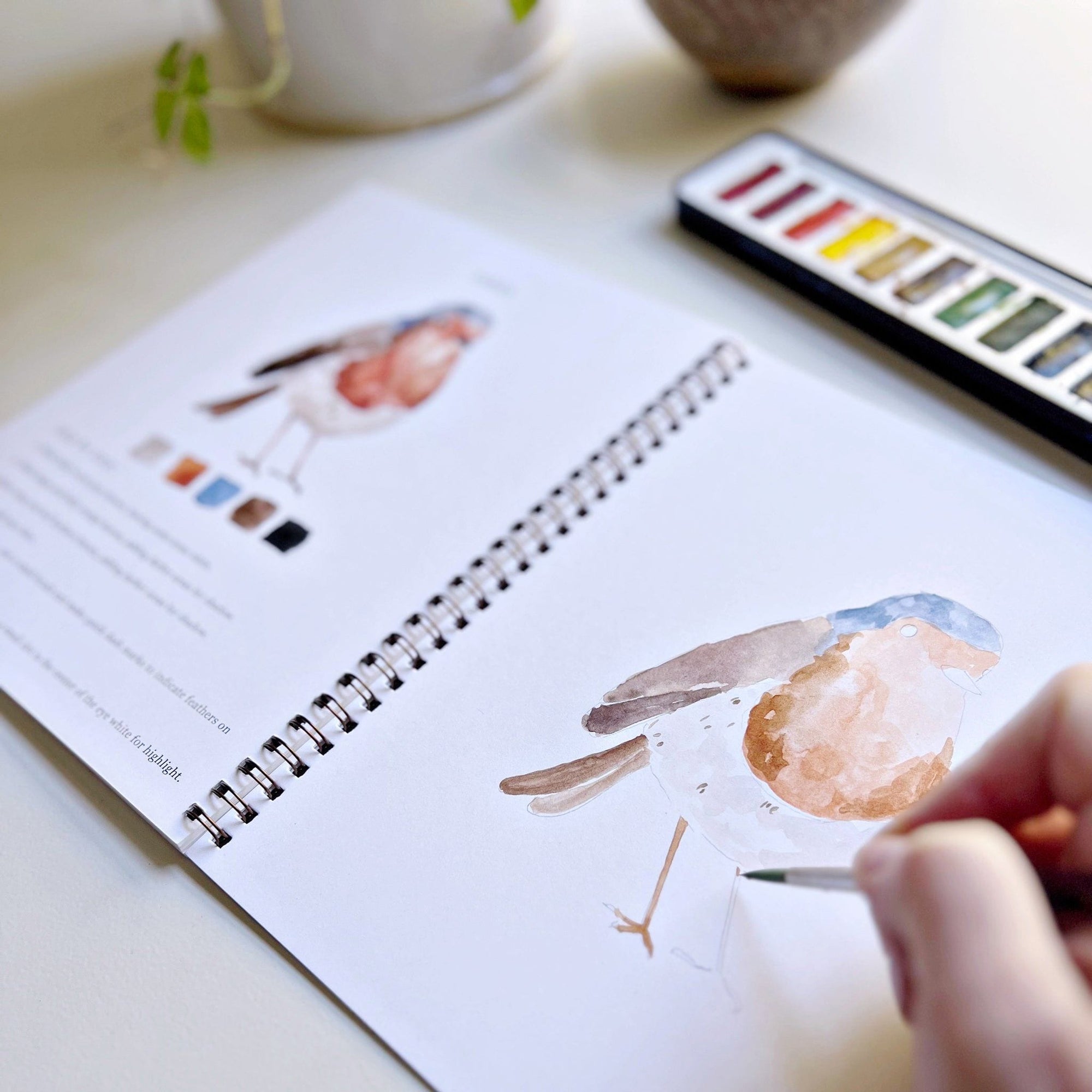 birds watercolor workbook - emily lex studio