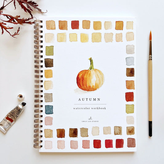 autumn watercolor workbook