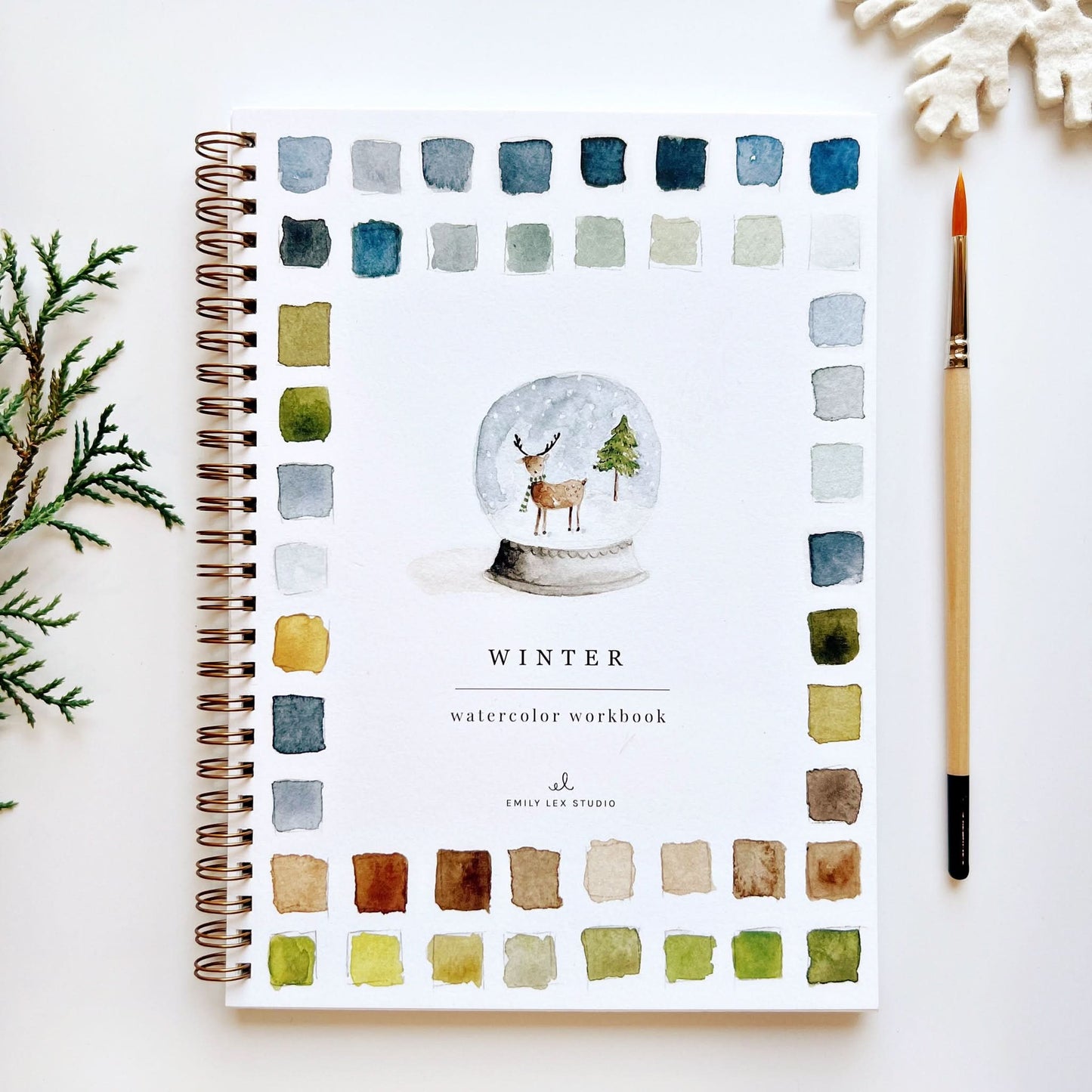 winter watercolor workbook