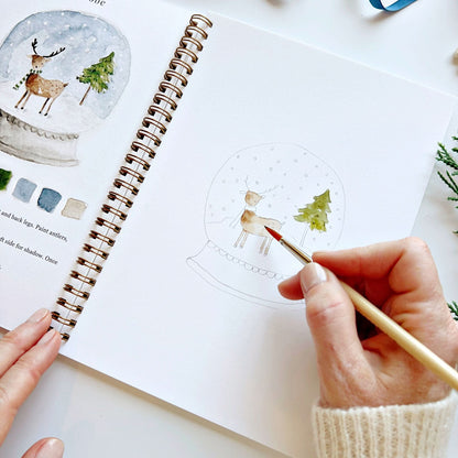 winter watercolor workbook