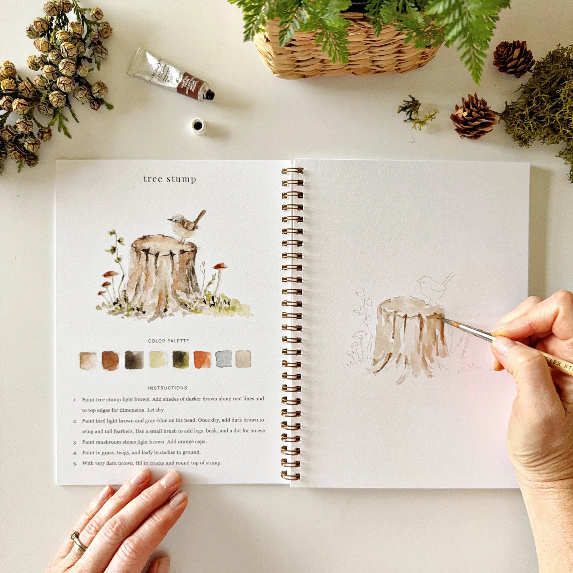 woodland watercolor workbook – emily lex studio - Main Image