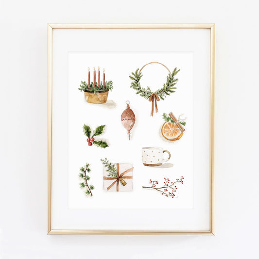 yuletide art print