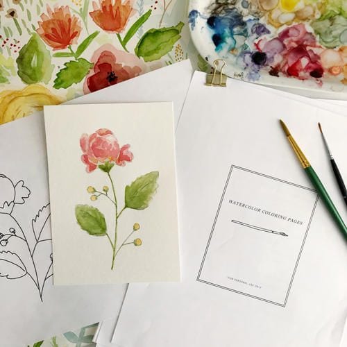 Watercolor Art Classes Online by Emily Lex - Heart and Soul Homeschooling