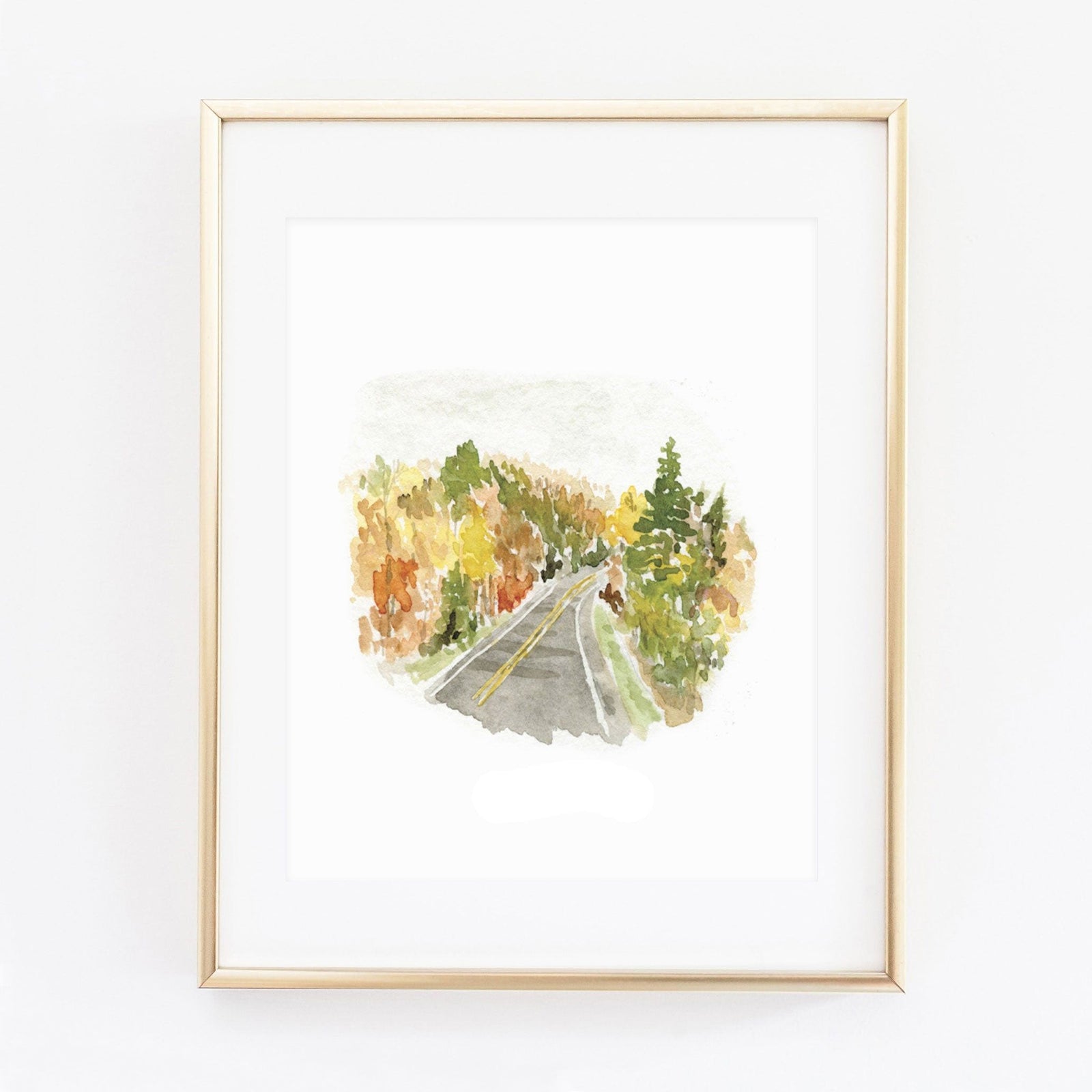autumn road art print - emily lex studio