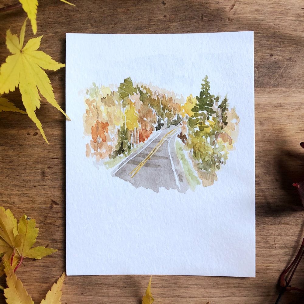 Emily Lex on Instagram: 🍂Introducing the new Autumn watercolor workbook  with ten fall-themed favorites for you to paint! The sketches are  pre-printed (like a coloring book, but for watercolor) with step-by-step  instructions