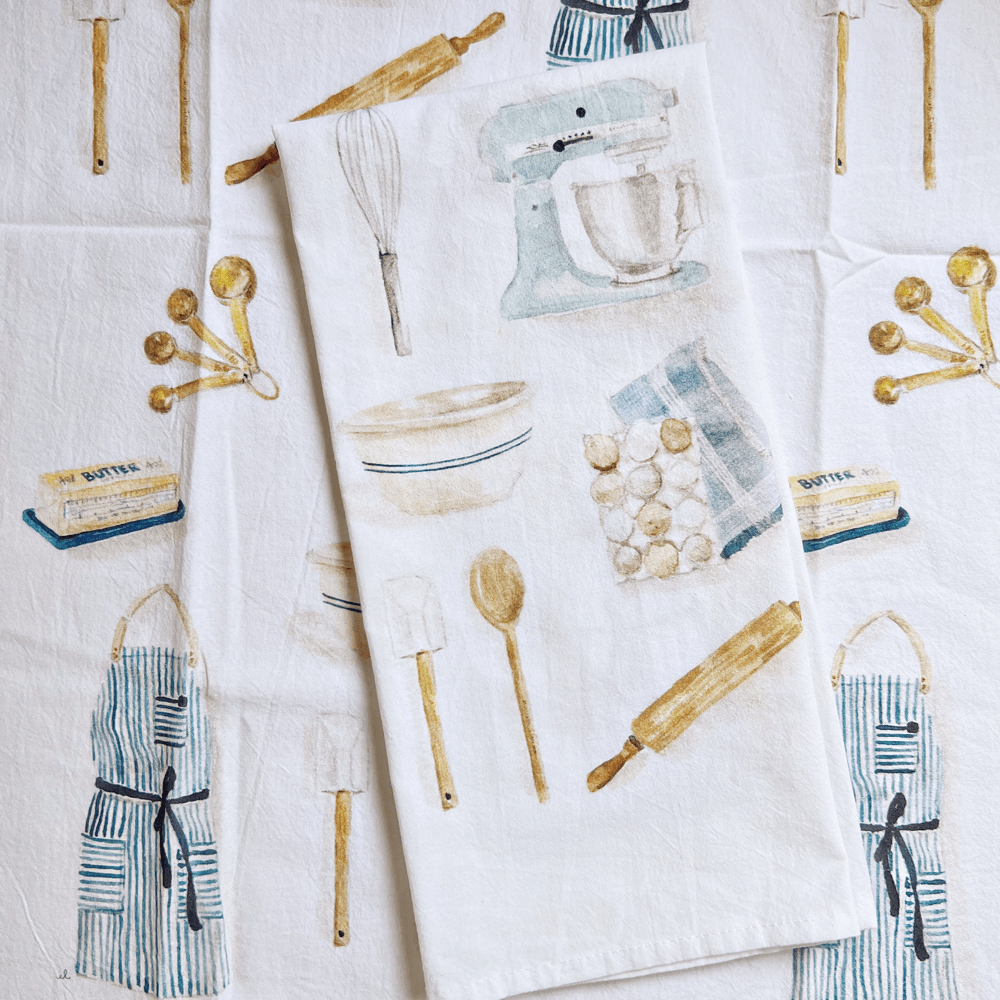 tea towel - baking - emily lex studio