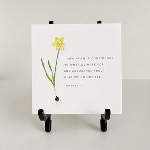 black easel card stand