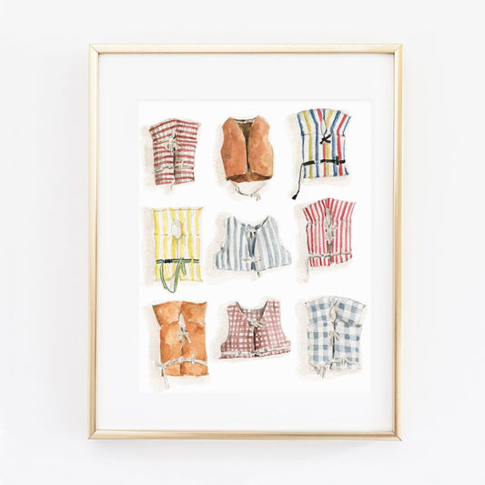 boat coats art print - emily lex studio