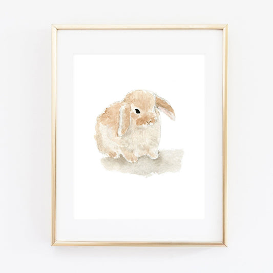 bunny art print - emily lex studio