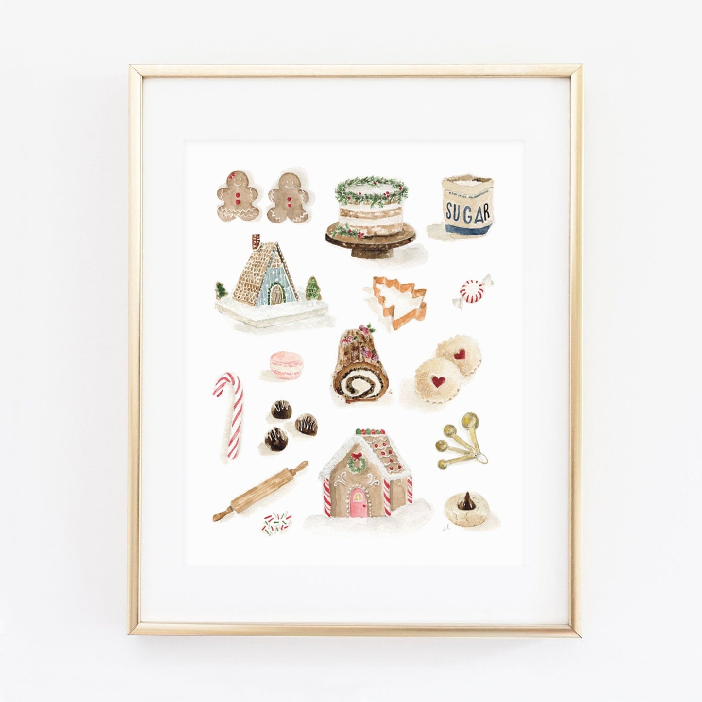 christmas sweets art print - emily lex studio