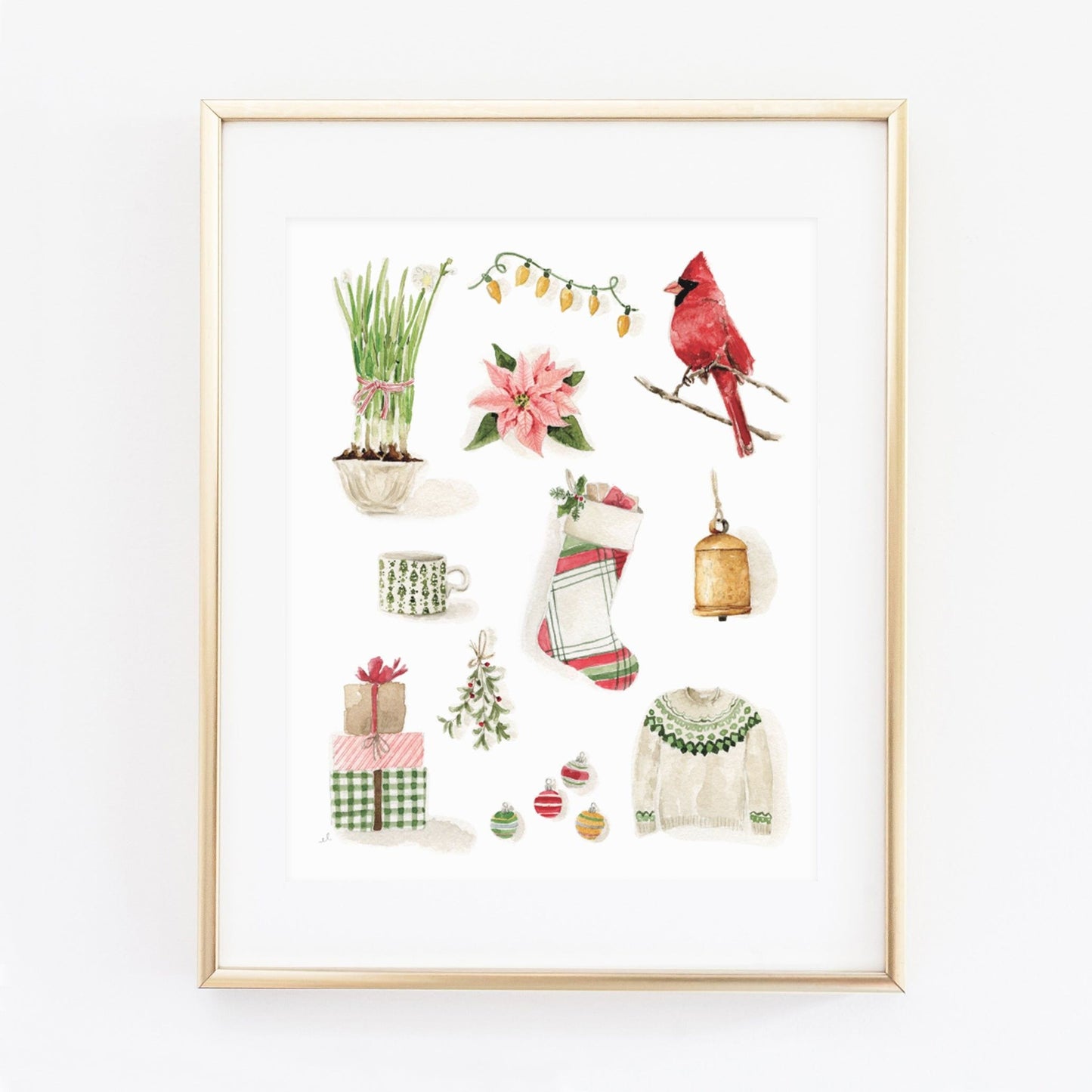 classic christmas art print - emily lex studio