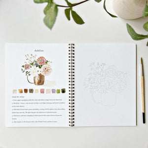 watercolor workbook bouquets - emily lex studio