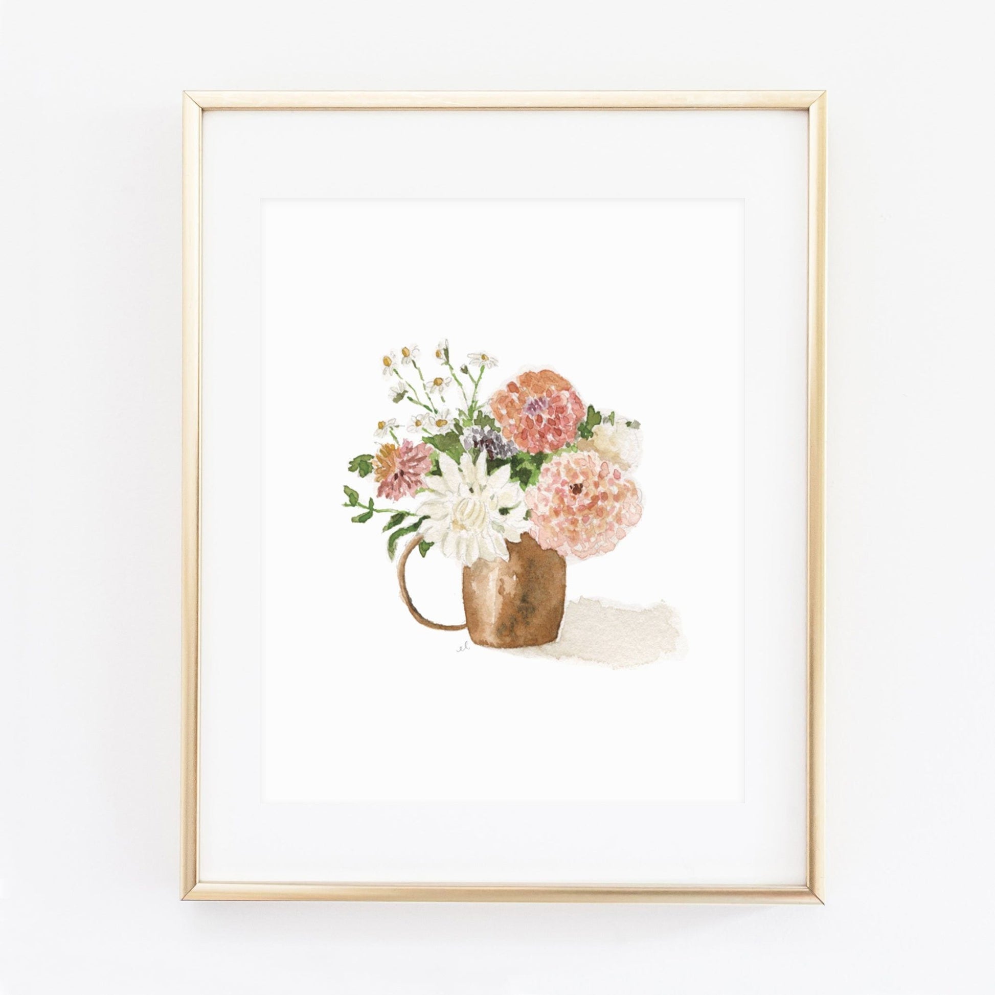 dahlias art print - emily lex studio