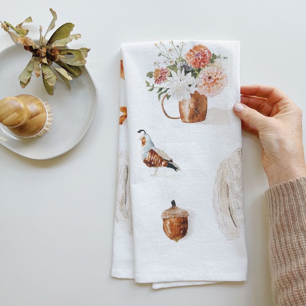 autumn tea towel - emily lex studio