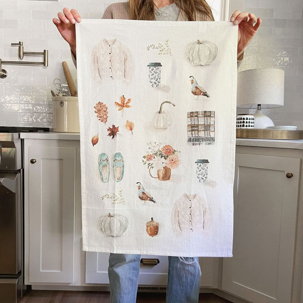 autumn tea towel - emily lex studio